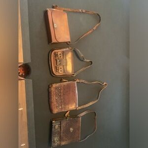 Four Vintage handmade bags.. all unique and one of a kind